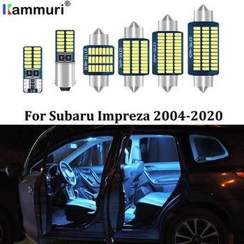 KAMMURI 8X Napak Bela LED Avto Notranje Svetlobe Paket Komplet Za 2004- 2016 2017 2018 2019 2020 Subaru Impreza Notranje Luči