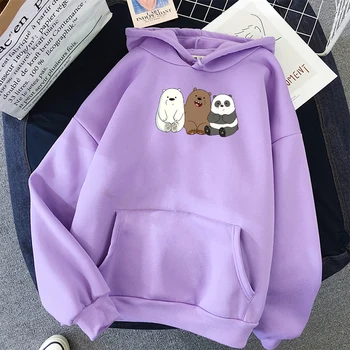 Anime Nosi Natisnjeni Kawaii Hoodies Vrhovi Plus Žamet Harajuku Sweatshirts Plašč Unisex Dolg Rokav za Zimo Ulične Puloverji