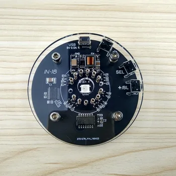 1-bit vgrajene ogrevalne cevi ura ZA V-18 ure sijaj cev nixie ura vgrajenim Povečanje modul 5V MicroUSB