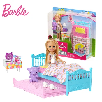 Prvotni Barbie Chelsea Lutka Noč Otroška Postelja Čas Igrača Lepe Mavrične Sanje Deklet Igrače za Otroke Rojstni dan Lutke Bonecas