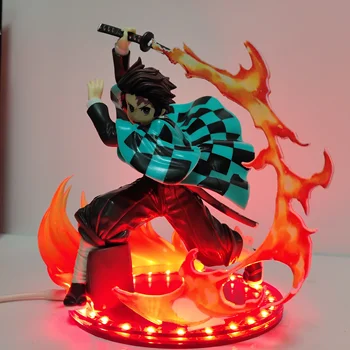 Demon Slayer Tanjirou Ogenj Rezilo Učinek PVC figuric Kimetsu ne Yaiba Anime Tanjirou Meč Učinek Diy Figur Igrače