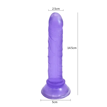 Sex Igrače Jelly Realističen Dildo Erotično Bullet Analni Butt Plug Dildo Trak Na Velik Sesalni Ne Vibrator Za Odraslo Žensko Seks Shop