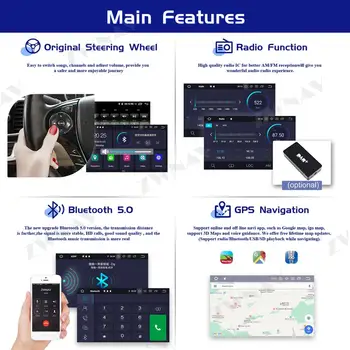 PX6 4G+64 G Android 10.0 Avtomobilski Stereo sistem DVD Predvajalnik, GPS, Glonass Navigacija za Renault Clio Obdobje 2013-2018 Video Večpredstavnostna Radio vodja enote