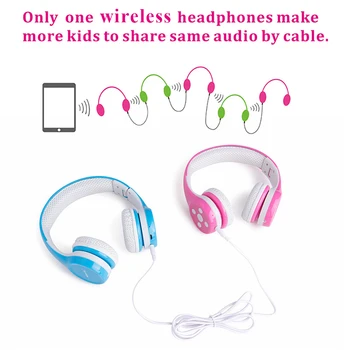 Hisonic Brezžične Slušalke za Otroke Prostoročno šumov Zaščito za ušesa Zložljive Žice z Mikrofonom bs-sonce-H 960