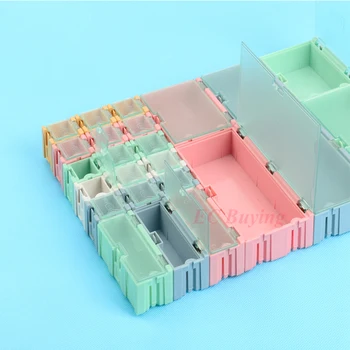 1 set=24 kos SMD SMT IC Elektronskih Komponent Mini Škatla za Shranjevanje in Praktične Nakit Storaged Primeru Razvrstan Kit