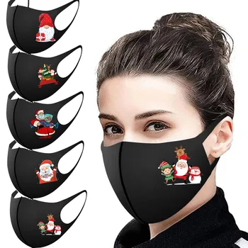5Pcs Otroci Božič Natisnjeni Maske za enkratno uporabo Stroj Dihanje sprednji Pokrov Masko Usta Masko Več Proteccion Masko