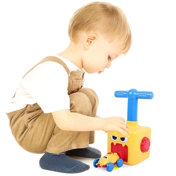 Vroče Izobraževanje Igrača Znanost Moč Balon Avto Montessori Preizkus igrače Igrača Zabavno Inercialni Začetek Stolp Avtomobili, Igrače za Otroke Darilo