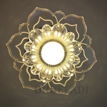 LED oltarja luči cvet v obliki kristalno reflektorji, svetilke, vgrajena stropna ustvarjalne hodnik dnevna soba spalnica