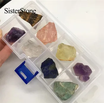 8pcs naravnih quartz crystal neobdelanih dragih kamnov in mineralov zdravilne surovine, kamni, kot darila