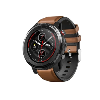 Za Xiaomi Huami Amazfit Stratos 3 2 2S GTR 47mm Tempo Watch Pasu Usnje+Silikonski Trak Za Samsung Galaxy Watch 3 45mm Zapestnica