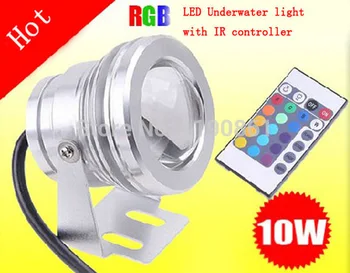16 Barv 12V 10W RGB LED Podvodni Izvir Svetlobe 1000LM Bazen ribnikom Tank Aquarium LED Luči Svetilka IP67 Nepremočljiva