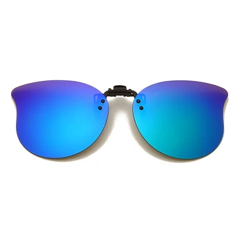 Posnetek na Flip up Polarizirana Objektiv Za Recept Očala Vožnje Night Vision Objektiv Ženske Moški UV400 Zaščito sončna Očala