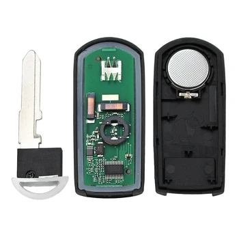 3+1 Gumb FSK 315MHz Smart Remote Tipka 4 gumbi za Mazda 6 M6 2009-2013 FCCID KR55WK49383 (VDO Sistem)