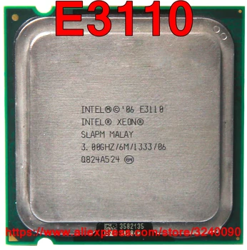 Original Intel XEON Procesor E3110 3.00 GHz/6M/1333 Dual-Core Socket 775 brezplačna dostava hitro ladjo iz enaka E8400