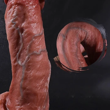 Novo realističen penis simulirani falos tekoče silikona falos prostate masaža analni čep velik velikan ženski spol igrača plug erotično