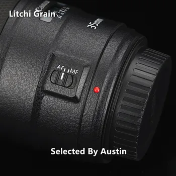 Premium Nalepko Kože Za Canon EF 35mm f/1.4 L II, Objektiv s Kožo Nalepko Zaščitnik Anti-scratch Plašč Zaviti Kritje Nalepka