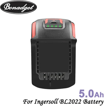 Bonadget Obračuna 20V 5000mAh BL2022 Li-Ionska Baterija Za Ingersoll BL2022 Zamenjava napajalnih Orodja Baterije