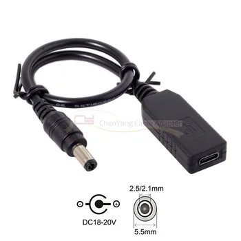 USB 3.1 Vrste C, USB-C, DC 20V 5.5 2,5 mm & 2.1 mm Vtič PD Emulator Sproži Polnjenje Kabel za Prenosnik