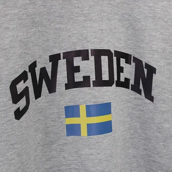 Švedsko Zastavo Moški Ženske Majica Jakno Hoodie Skandinavskih narod Majica Trenirko Visoke Kakovosti Moški Men Skate Priložnostne