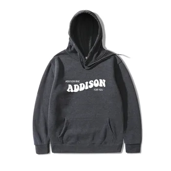 Addison Rae Hoodies Ženske ADDISON ZA VAS Pouty Obraz Cool Majica Moški pulover s kapuco Hip Hop Ulične Mode Coats Outwear Womens