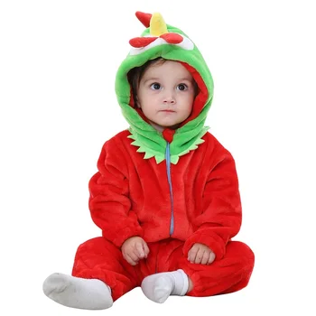 Baby Girl Obleke Živali Hooded Inflant Igralne Obleke Tiger Samorog Fox Kostum Za Otroke Newbron Jumpsuit Pozimi Fantje Obleke, Kombinezoni
