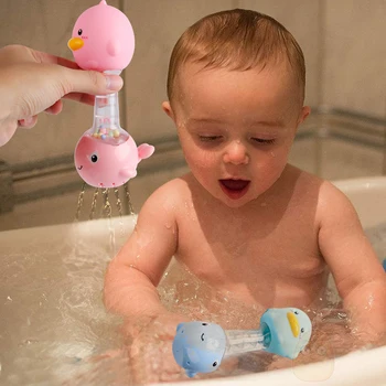 Otroci Kopalnica Igrače Plavanje Vodo, Igrače, Pisane Mehke Gume Raca Plava Stisnite Zvok Spregovorili Kopanje Igrača Za Baby Kopel Igrače