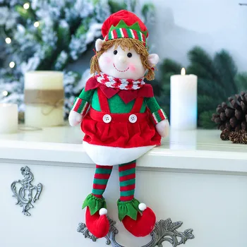 Božič Elf Lutka Dekoracijo bombaž priložnostne brezplačna dostava Stranka Okras Doma Okraski Darilo Igrače enega kosov
