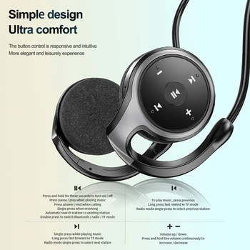 Šport Brezžične Slušalke, Zadaj Nameščenih Slušalke, Stereo Bluetooth Slušalke, Neckband Bluetooth 5.0 Slušalke