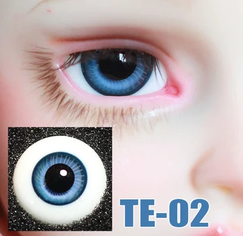 Lutka oči večplastna stekla oči z bele proge za 1/3 1/4 1/6 BJD SD DD MSD MDD YOSD lutka oči Ročno izdelana steklena TE-02