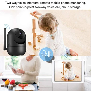 Original ycc365 1080P Oblak HD IP Kamera, WiFi Auto Tracking Fotoaparat Baby Monitor Night Vision Varnost Doma nadzorna Kamera