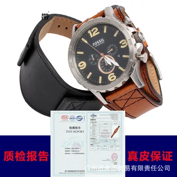 Za Fosilnih JR1401 BQ2054 FS5414 jermenčki za visoko količino za moške pravega usnja watchband 22 mm 24 mm z pladenj watch trak