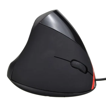 Prenosni Pokonci Mouse Black 5D USB Žična Gaming Miška Ergonomske Navpično Optična Miška Za PC Namizni Prenosni Računalnik