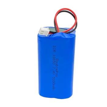 Doublepow 7.4 V 18650 baterija litij-3600mAh/5200mAh Akumulatorske baterije, megafon zvočnik protection board+TG-2P Plug