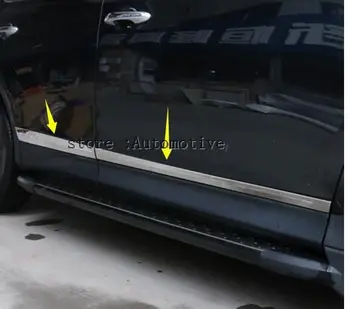 Avto Styling Za Toyota RAV4 Stranska Vrata Modeliranje Nerjavnega Jekla Telo Trim Kritje Nalepke Trakovi za Toyota RAV4 2013-2016 2017