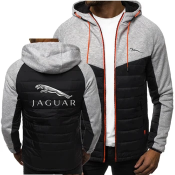 Pozimi 2021 Moških Kašmir Hooded Suknjič/Tiskani Avto Logotip Jaguar Hoodie Zgostitev Ulica Majica Puloverju Pozimi Topel Pulover S Kapuco