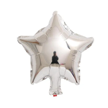 50pcs 10palčni Pentagram Pearl Aluminija Film Baloni v obliki Srca Mat Kovinski Balon Poroko, Rojstni dan Dobave Dekor
