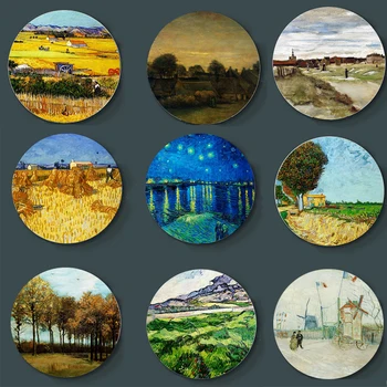 Stenske Tablice Nizozemska Post-impresionizma Oljna slika Master Van Gogh Stenske Slike Keramično Ploščo Doma Bar Studio Ozadju
