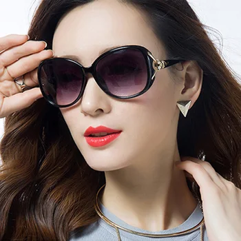 VEGOOS Luksuzni Prevelik sončna Očala za Ženske Polarizirana UV400 Zaščito, Majhen Obraz Retro Oblikovalec Ženske Odtenki #9131A