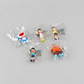 7.5 cm 5pcs/veliko Doraemon Dejanje Slika Nobita Sizuka Takeshi PVC Akcijska Figura, Zbirka Model Toy Dolls