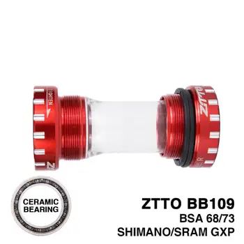ZTTO BB109 BB68 BSA68 Izposoja Bottom Bracket MTB Kolo Keramike Nosijo Dnu Nosilci za Shimano 24 mm SRAM 22 mm mm Crankset GXP