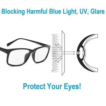 Anti-Blue Ray Anti-Oči Seva Proti Sevanju Jasno, Rumena Gaming Računalnik, Mobilni Ipad Modra Svetloba Očal Okvir Oculos Spektakel