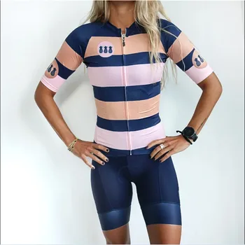 Trespinas Kolesarjenje bo Ustrezala ženska Ekipa Kolesarski Dres Komplet poletnih Kratek sleeve majica, kolesarske hlače MTB Dirke Ropa Ciclismo quick-dry