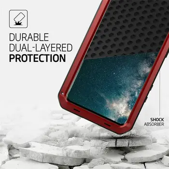 Hibridni Kovinski Oklep 360 Popolno Zaščito Ohišje za Samsung Galaxy S20 Ultra Opomba 20 S8 S9 S10 S20 Plus S10e Shockproof Pokrov