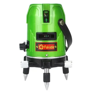 Fukuda Zeleni Laser Ravni 5, Vrstica 1 Točka 360 Rotacijski Ek-469GJ litij-ionska baterija Križ line Level/Rotacijski laser