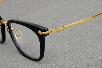 Ultralahkih čistega titana kvadratnih očala retro eye glasses okvir kratkovidnost moških in žensk optično branje očala okvir SHAGASS