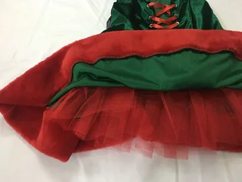 Deluxe Seksi Zeleni Škrat Santa Claus Kostumi Za Odrasle Ženske Božič Maskiranje Kostumi Božič Cosplay Kostum Stranka