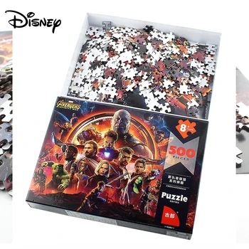 Disney Marvel Igrače Puzzle Avengers 500 Kos Papirja Puzzle Odrasli otrokom in starši Sodelovanje Puzzle