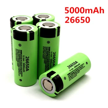Novo Baterijo Za 26650A 3,7 V 5000mAh Li-ion 26650 baterije za Svetilko Power Bank baterija Li-ion Baterije za ponovno Polnjenje