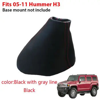 Samodejni Transformator Boot Shift Pokrivanje Mikrovlaken Usnje Črna Prestavna Ovratnice Za Hummer H3 2005-2011