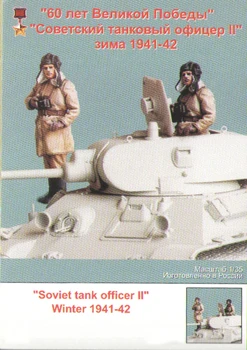 Unpainted Kit 1/35 -Sovjetski tank častnik vključujejo enega slika Zgodovinski Slika Smolo Kit Miniaturni